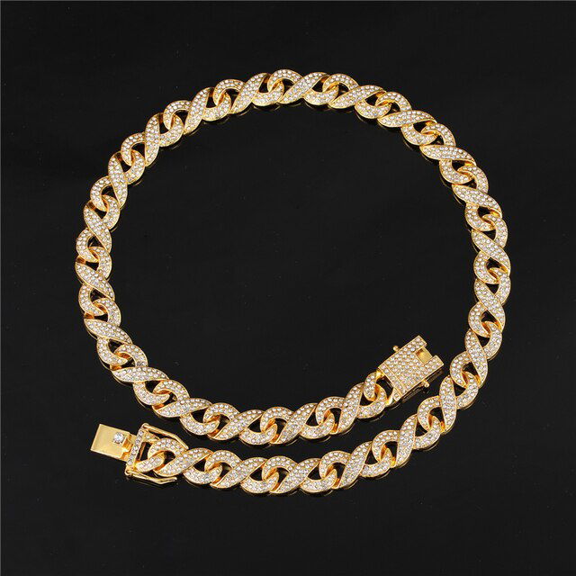 13mm Gold Infinity Link Chain - www.Shopthatapp.com