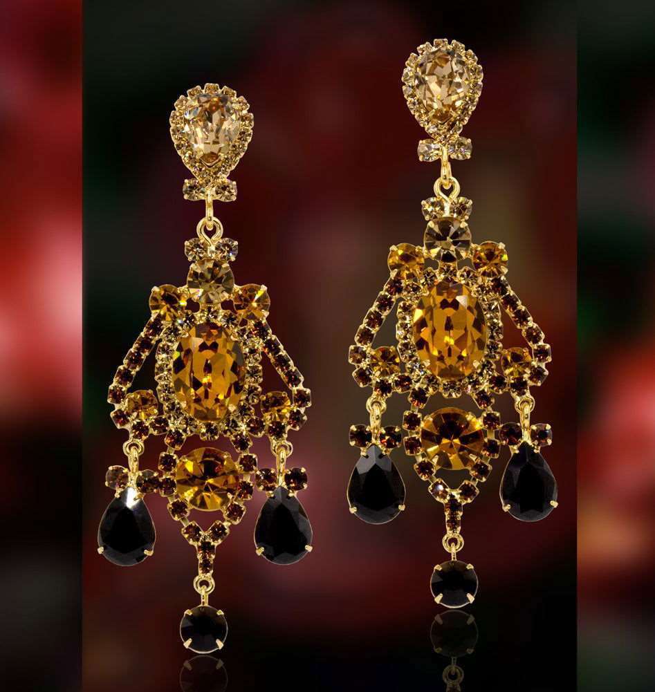 #15854 - Dangling Flame Earrings - www.Shopthatapp.com