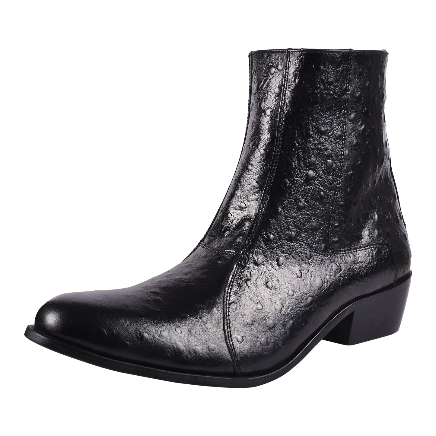 Jazzy Jackman Leather Print Ankle Length Boots - www.Shopthatapp.com