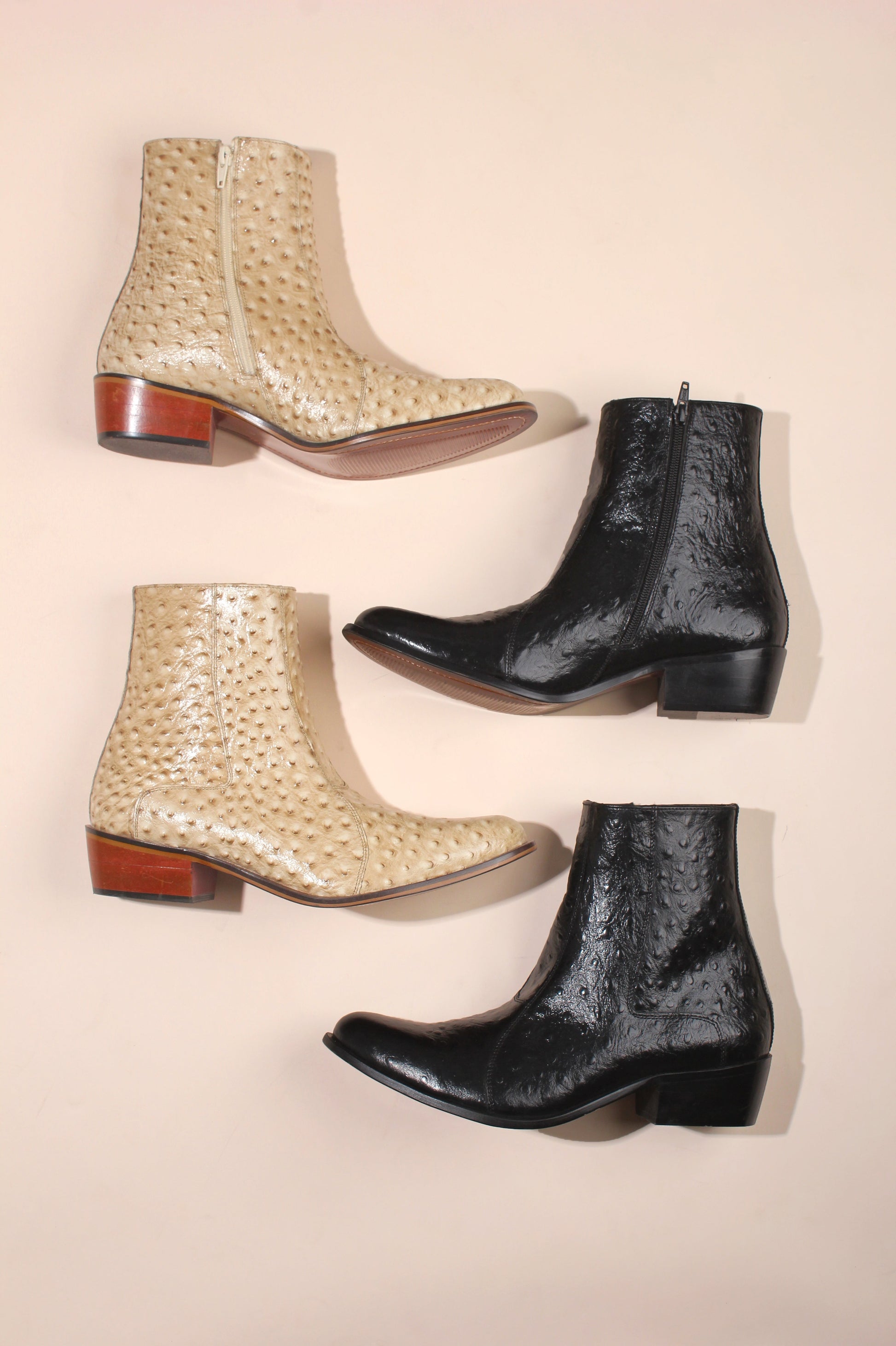 Jazzy Jackman Leather Print Ankle Length Boots - www.Shopthatapp.com