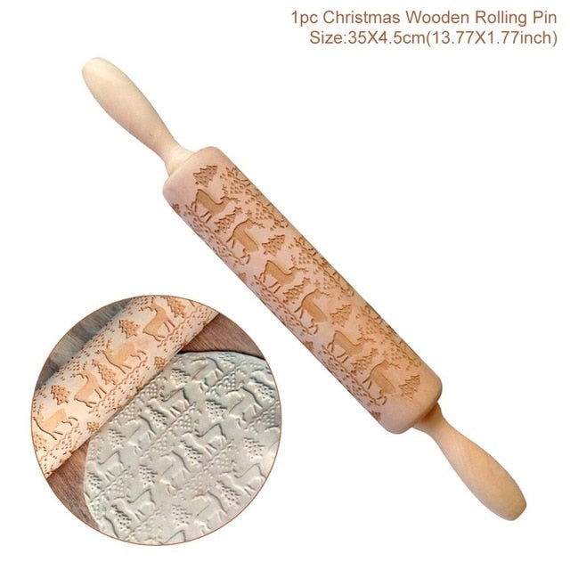 3D Embossed Rolling Pin - www.Shopthatapp.com