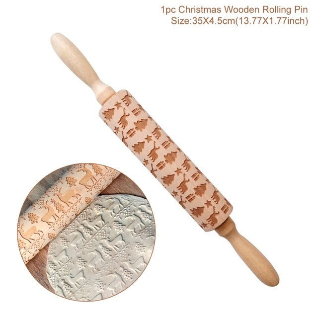 3D Embossed Rolling Pin - www.Shopthatapp.com