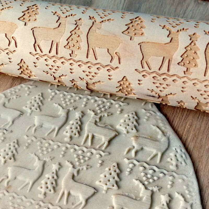 3D Embossed Rolling Pin - www.Shopthatapp.com