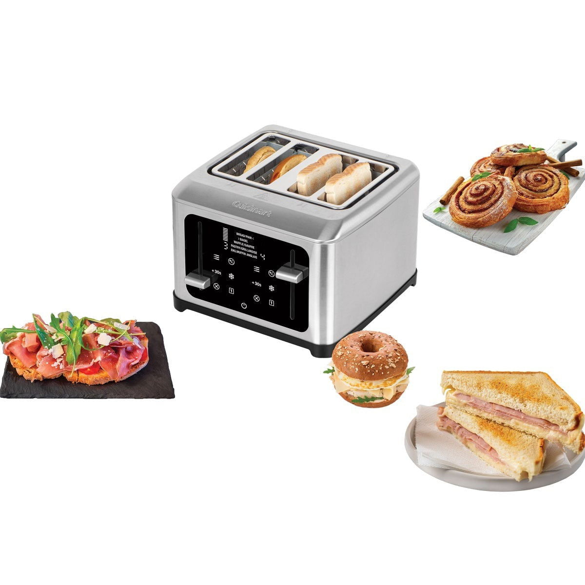 4-Slice Touchscreen Toaster - www.Shopthatapp.com