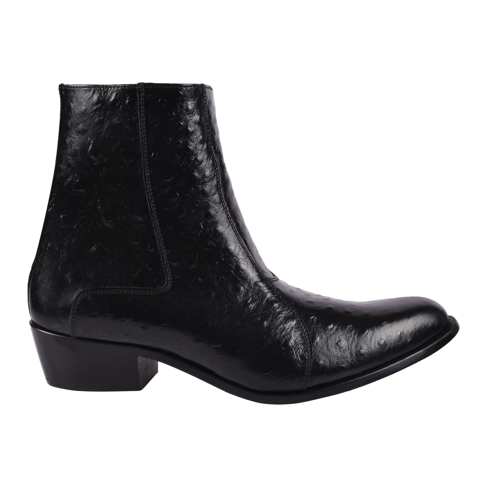 Jazzy Jackman Leather Print Ankle Length Boots - www.Shopthatapp.com