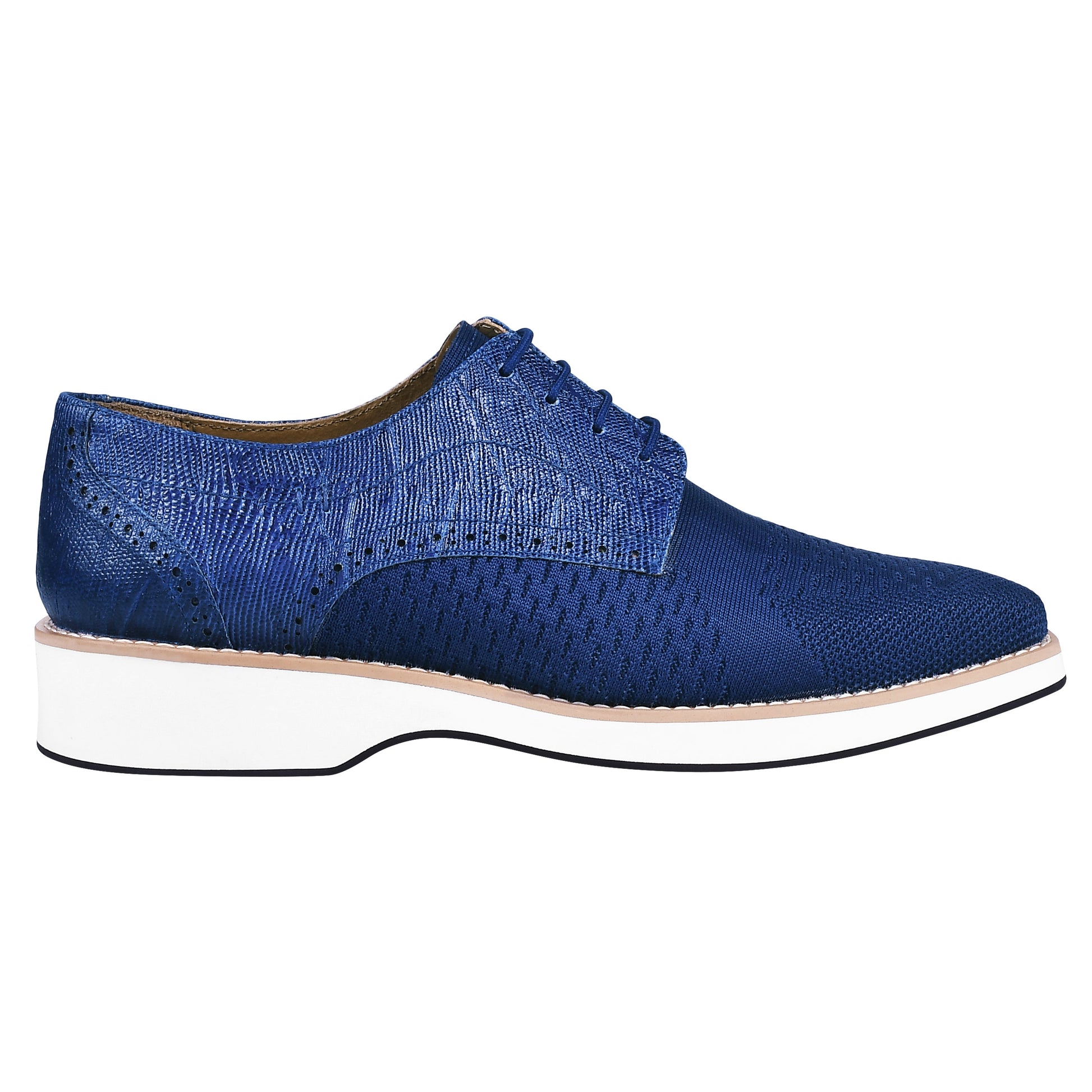 Gutta Lizard Print Leather Textile Casual Sneakers - www.Shopthatapp.com