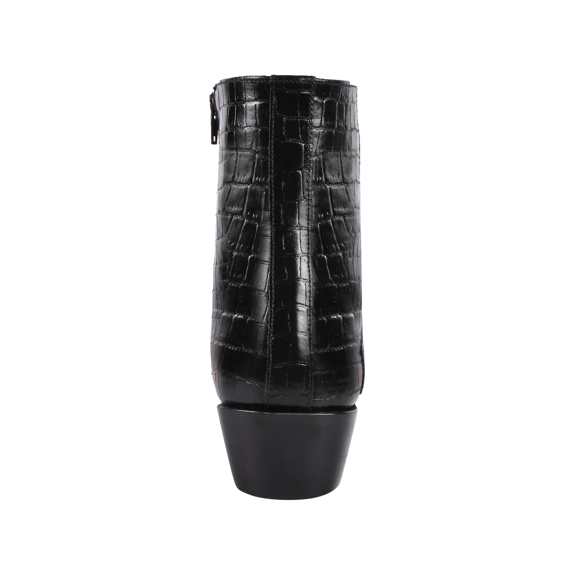 Jazzy Jackman Leather Print Ankle Length Boots - www.Shopthatapp.com