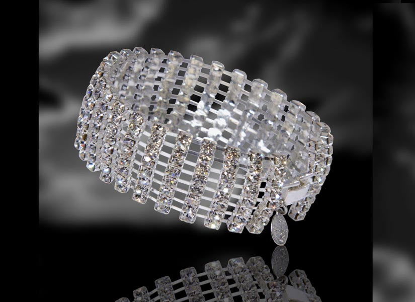 8 Row Rhinestone Bracelet - www.Shopthatapp.com