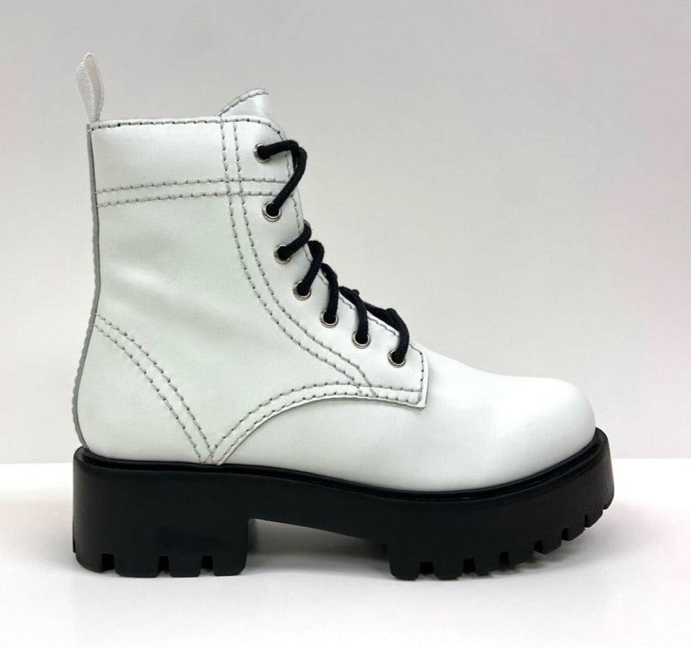 Alice White Heeled Combat Boot - www.Shopthatapp.com