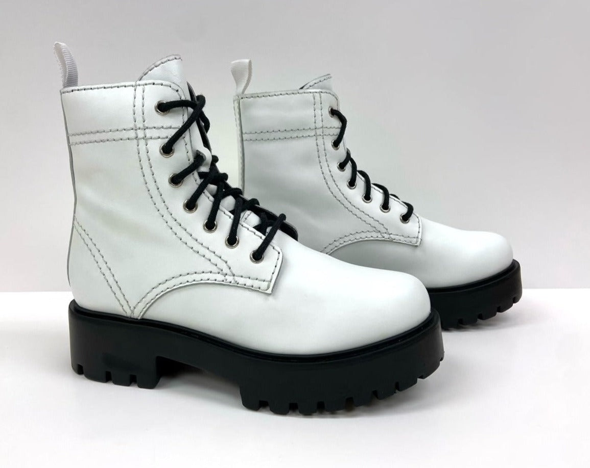 Alice White Heeled Combat Boot - www.Shopthatapp.com