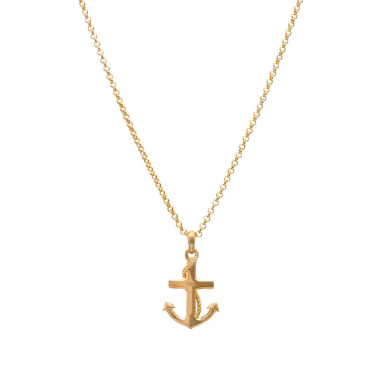 Anchor Pendant (Gold) - www.Shopthatapp.com