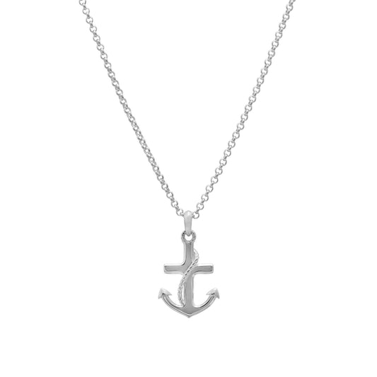 Anchor Pendant (Silver) - www.Shopthatapp.com