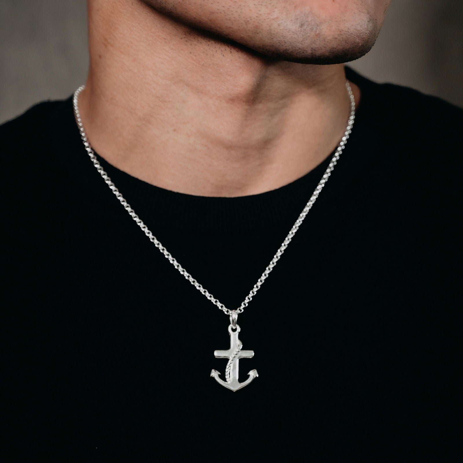 Anchor Pendant (Silver) - www.Shopthatapp.com