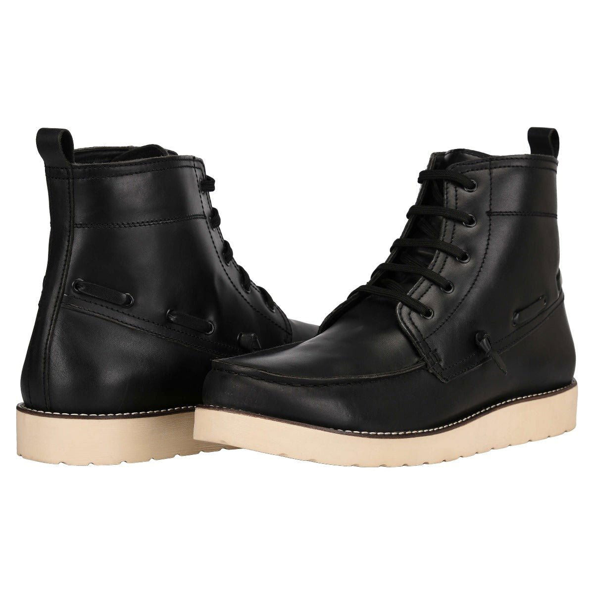 Auda Leather Lace-Up Boots - www.Shopthatapp.com