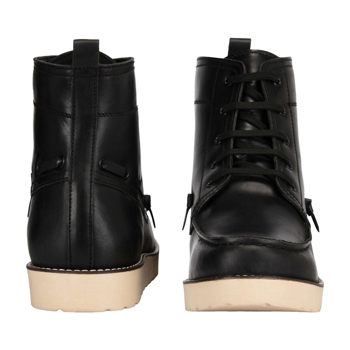 Auda Leather Lace-Up Boots - www.Shopthatapp.com