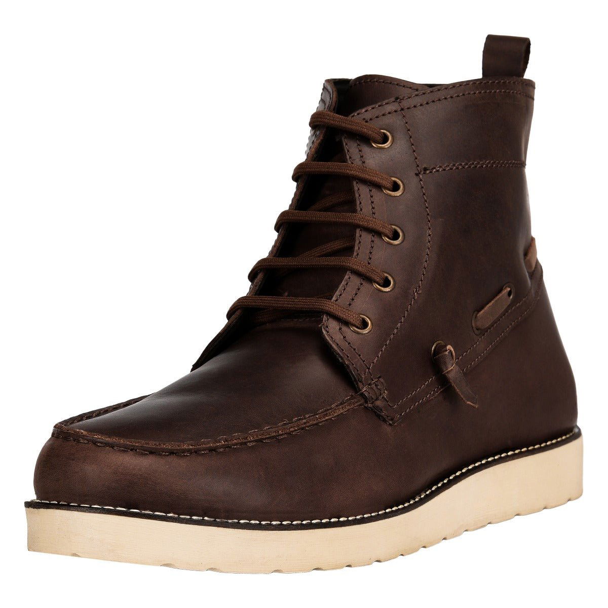 Auda Leather Lace-Up Boots - www.Shopthatapp.com