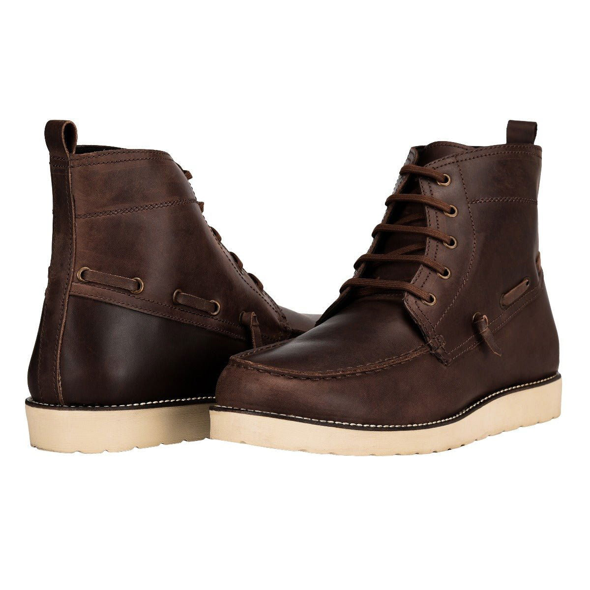 Auda Leather Lace-Up Boots - www.Shopthatapp.com