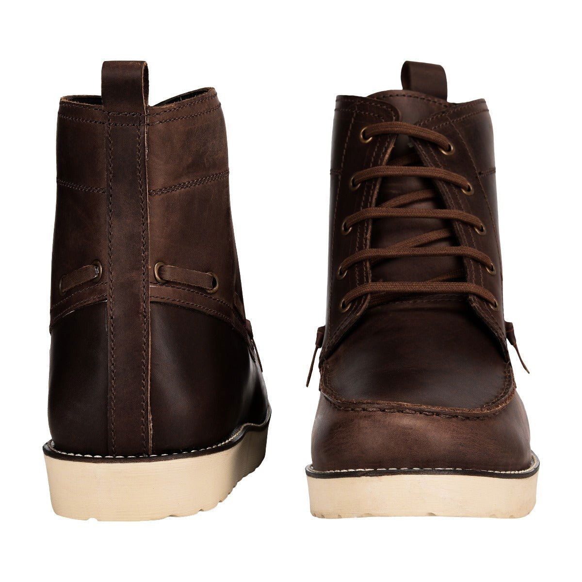 Auda Leather Lace-Up Boots - www.Shopthatapp.com