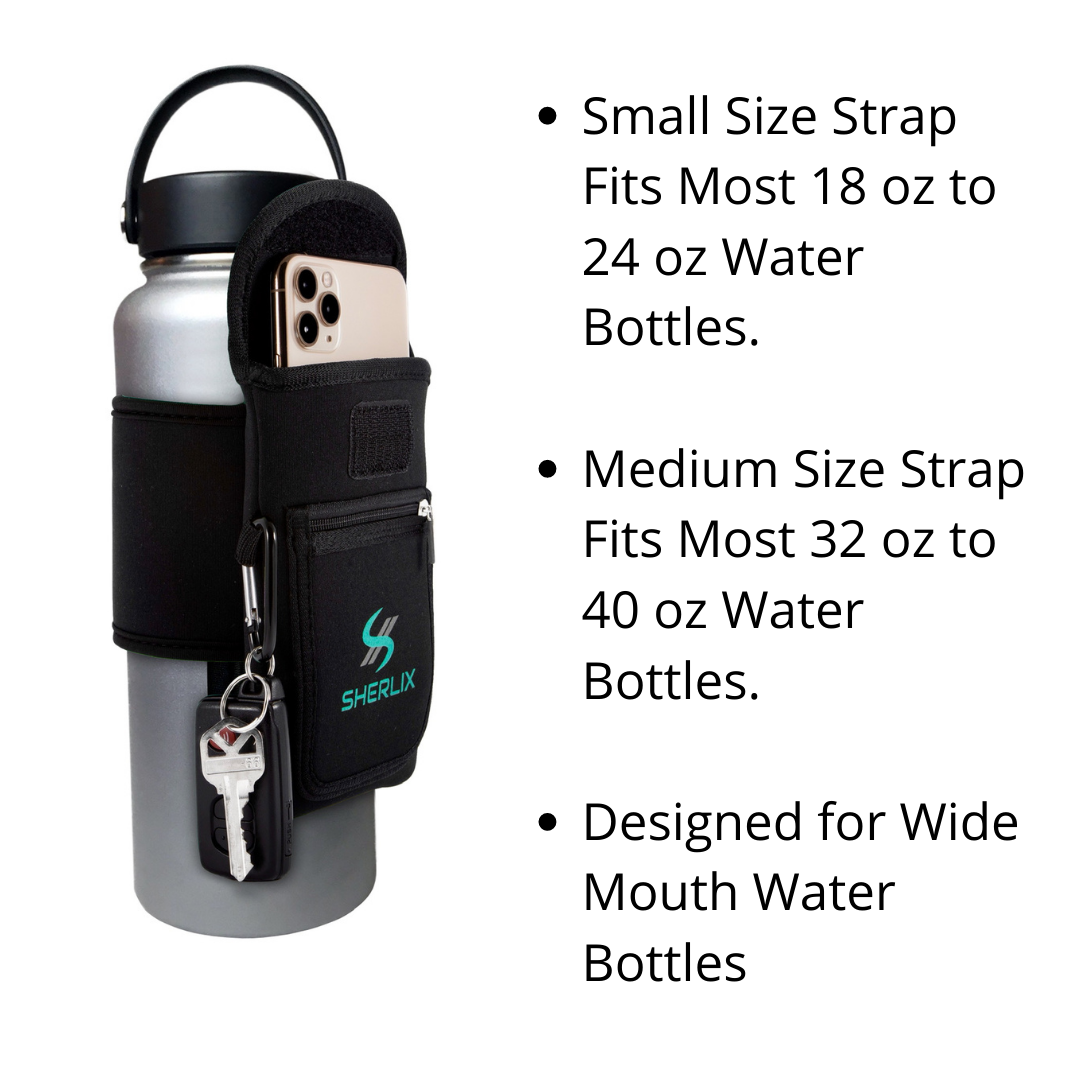 BLACK SHERLIX WATER BOTTLE HOLDER - www.Shopthatapp.com