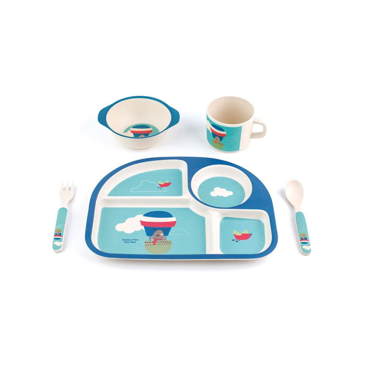 Balloon -5pcs Kids Dinnerware Set - www.Shopthatapp.com