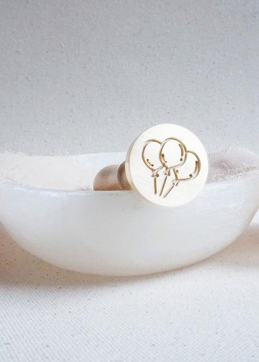 Balloons wax stamp - www.Shopthatapp.com