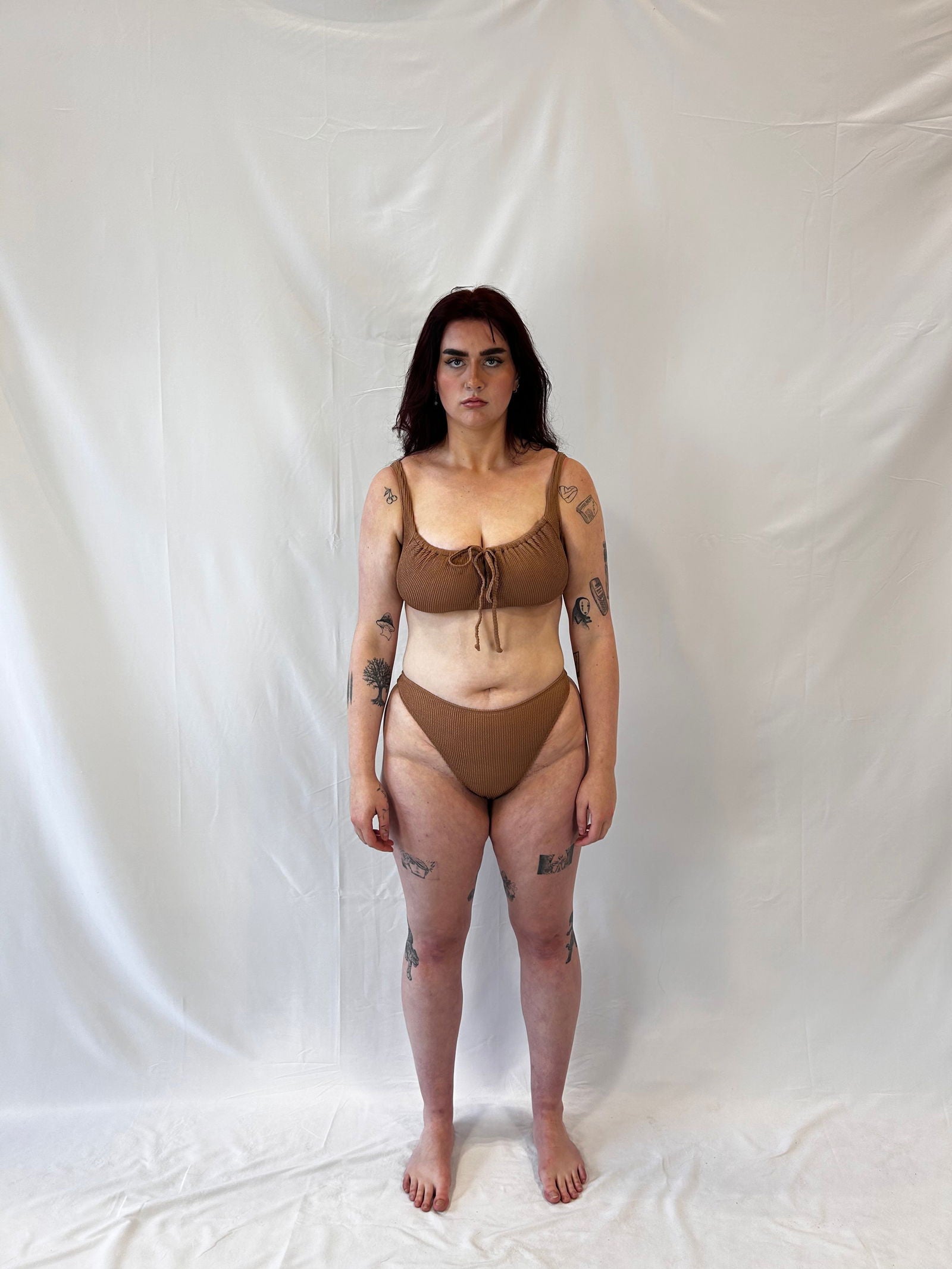 Tie-Front Bikini Top / Beige - www.Shopthatapp.com