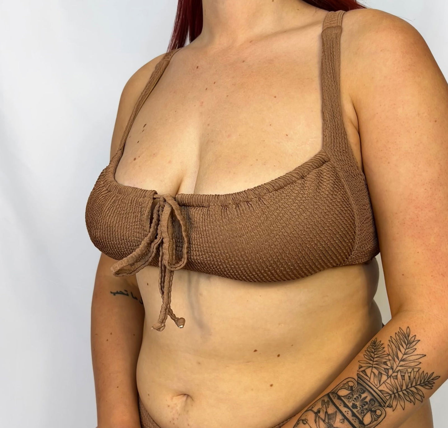 Tie-Front Bikini Top / Beige - www.Shopthatapp.com