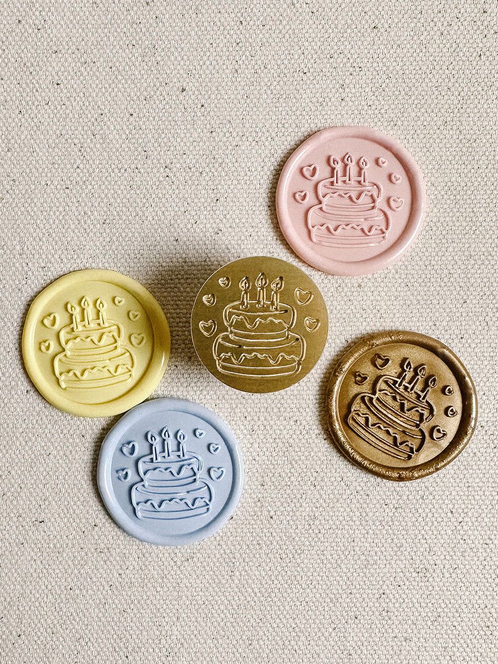 Birthday Cake wax stamp - www.Shopthatapp.com