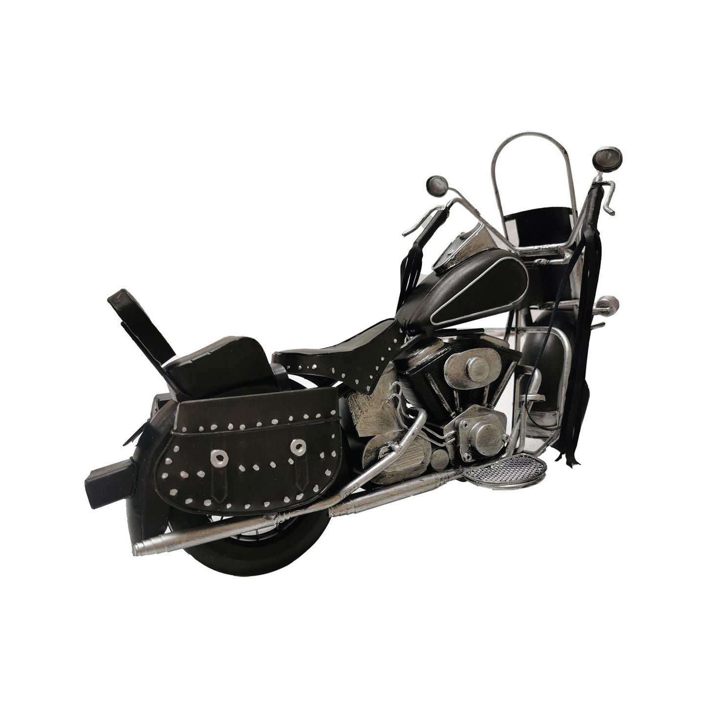 Black Metal Model Motorcycle - www.Shopthatapp.com