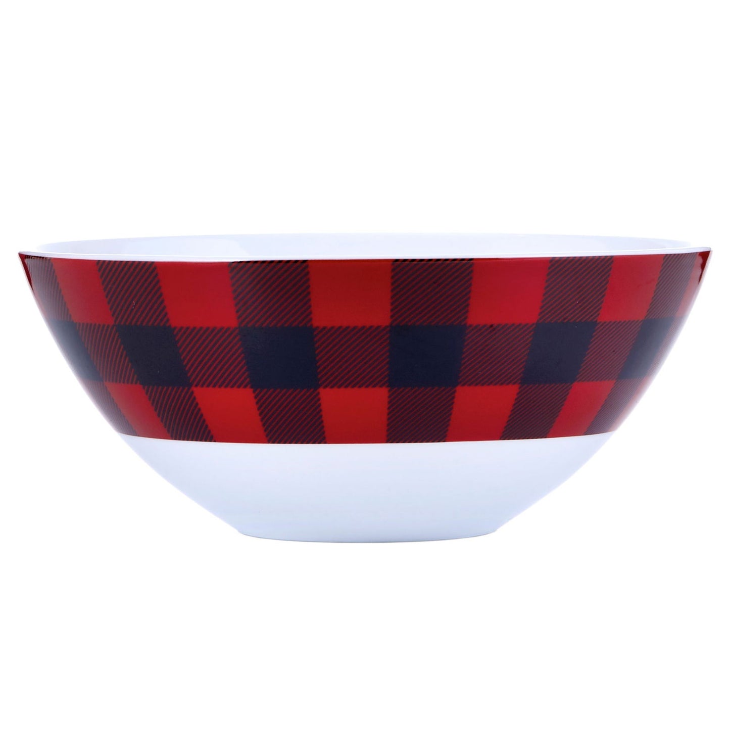 Dinnerware Set 16 Piece Buffalo Plaid Red/Black, Service for 4 - www.Shopthatapp.com