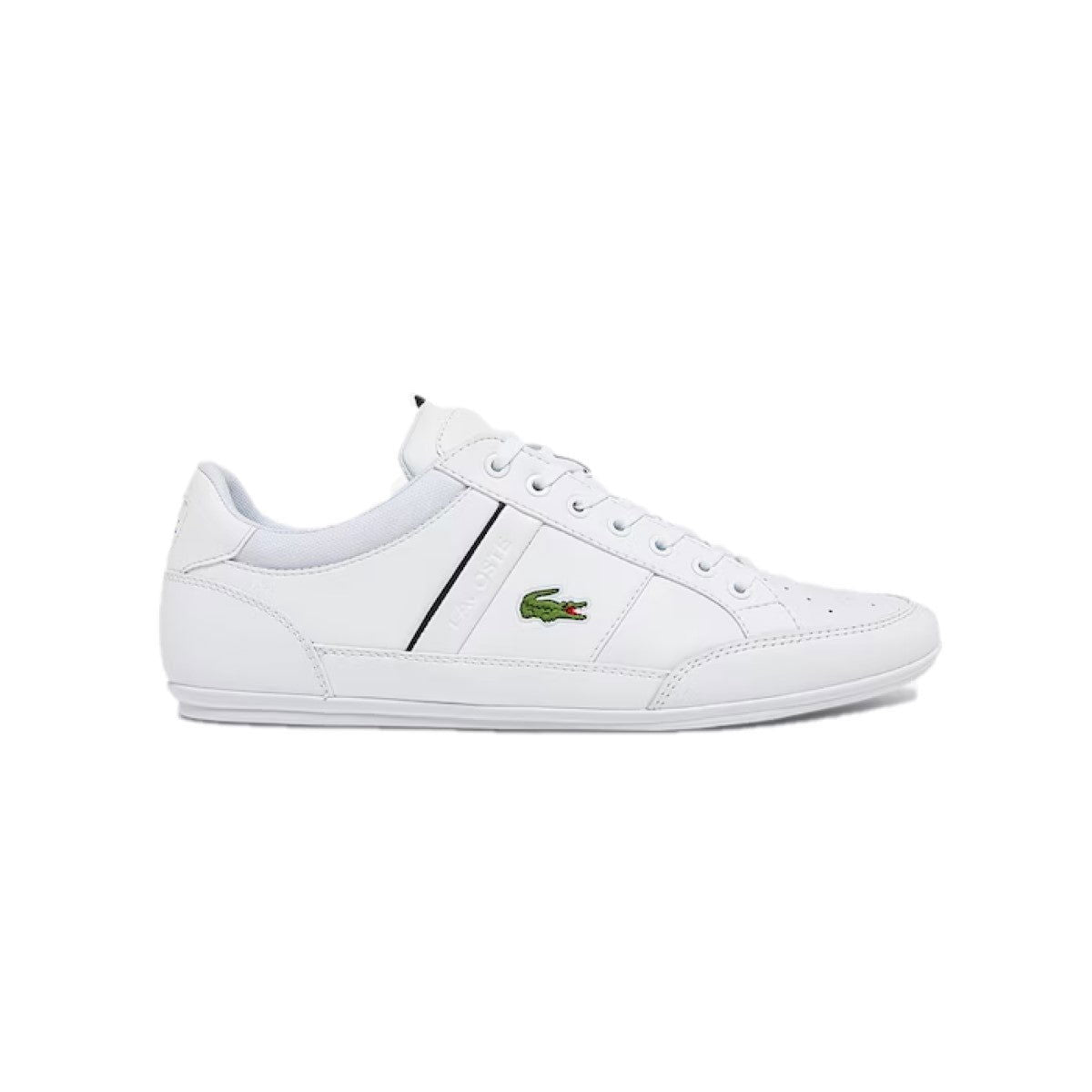 LACOSTE 7-42CMA0014147 CHAYMON 0121 1 MN'S (Medium) White/Black Synthetic &  Leather Lifestyle Shoes - www.Shopthatapp.com