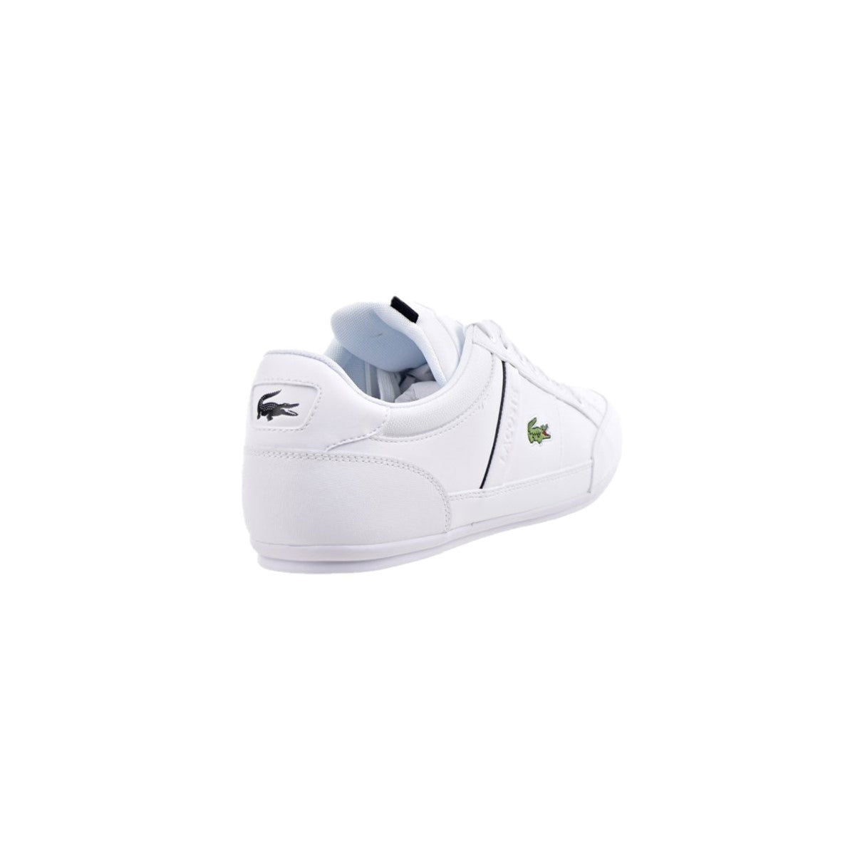 LACOSTE 7-42CMA0014147 CHAYMON 0121 1 MN'S (Medium) White/Black Synthetic &  Leather Lifestyle Shoes - www.Shopthatapp.com