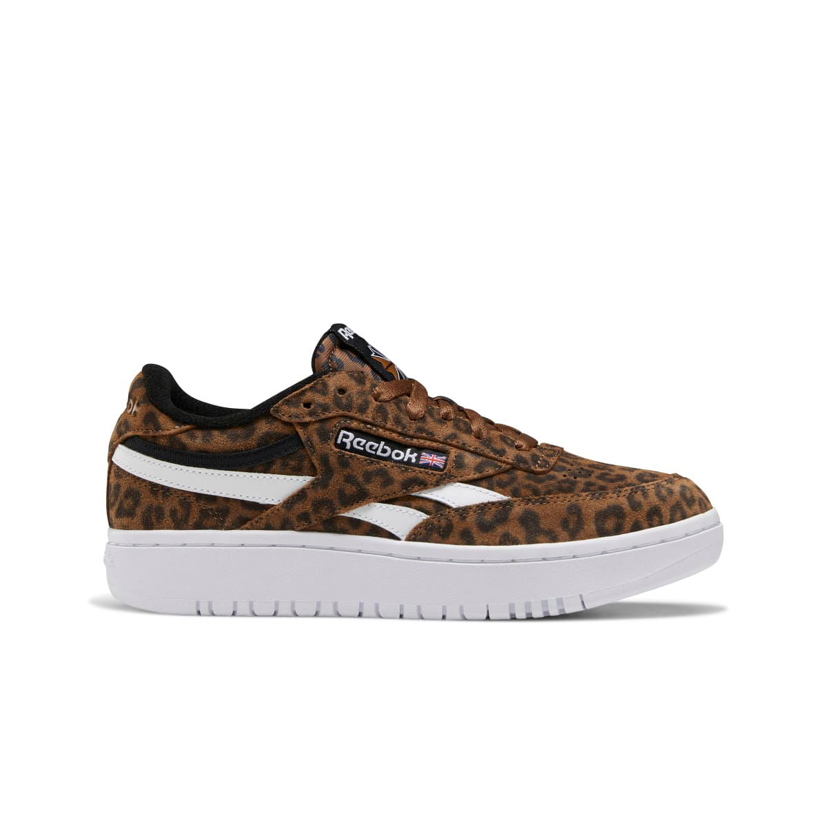 REEBOK FW7952 CLUB C DOUBLE REVENGE WMN'S (Medium) Black/Brown/Brown Suede Lifestyle Shoes - www.Shopthatapp.com