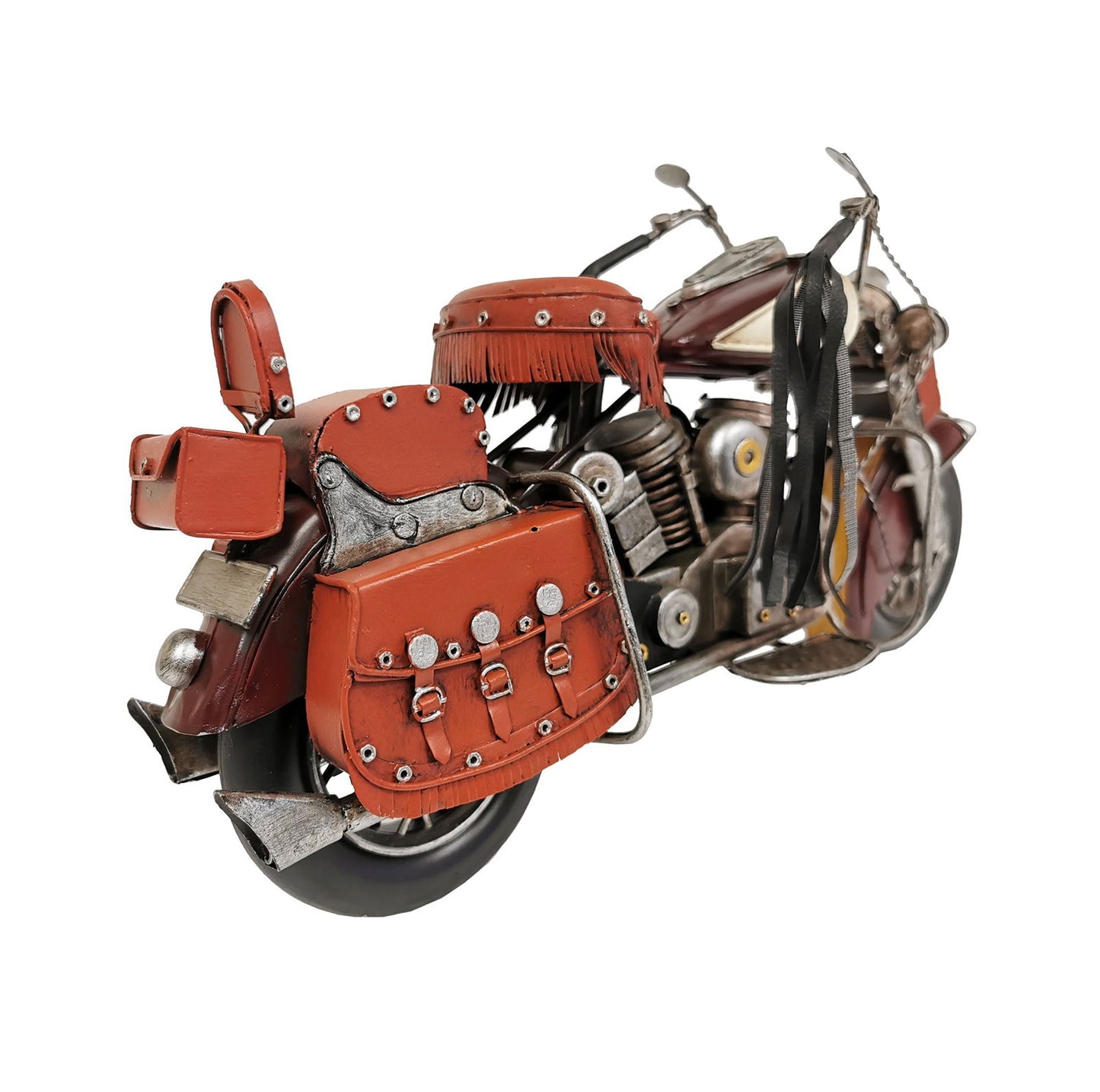 Burgundy Motorcycle Metal Model - www.Shopthatapp.com