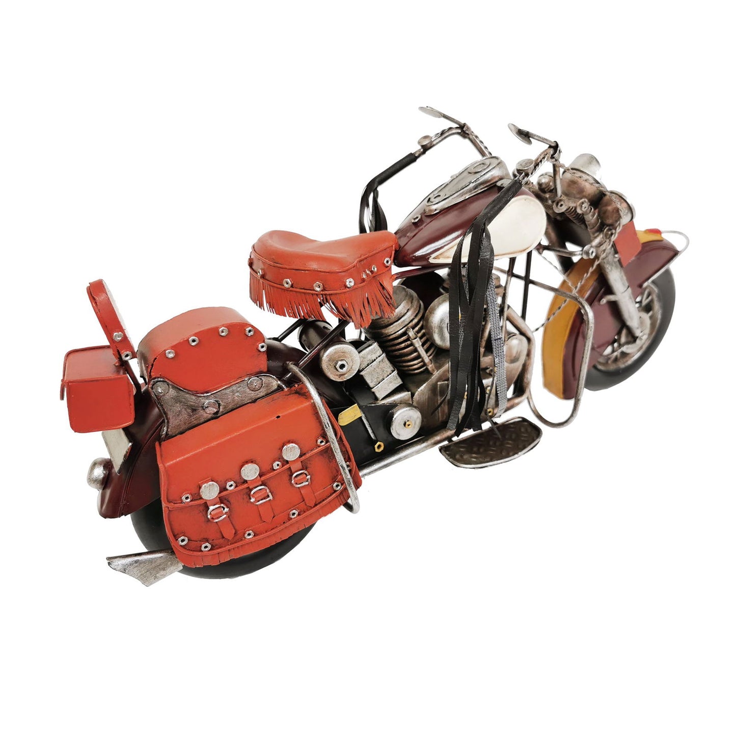 Burgundy Motorcycle Metal Model - www.Shopthatapp.com