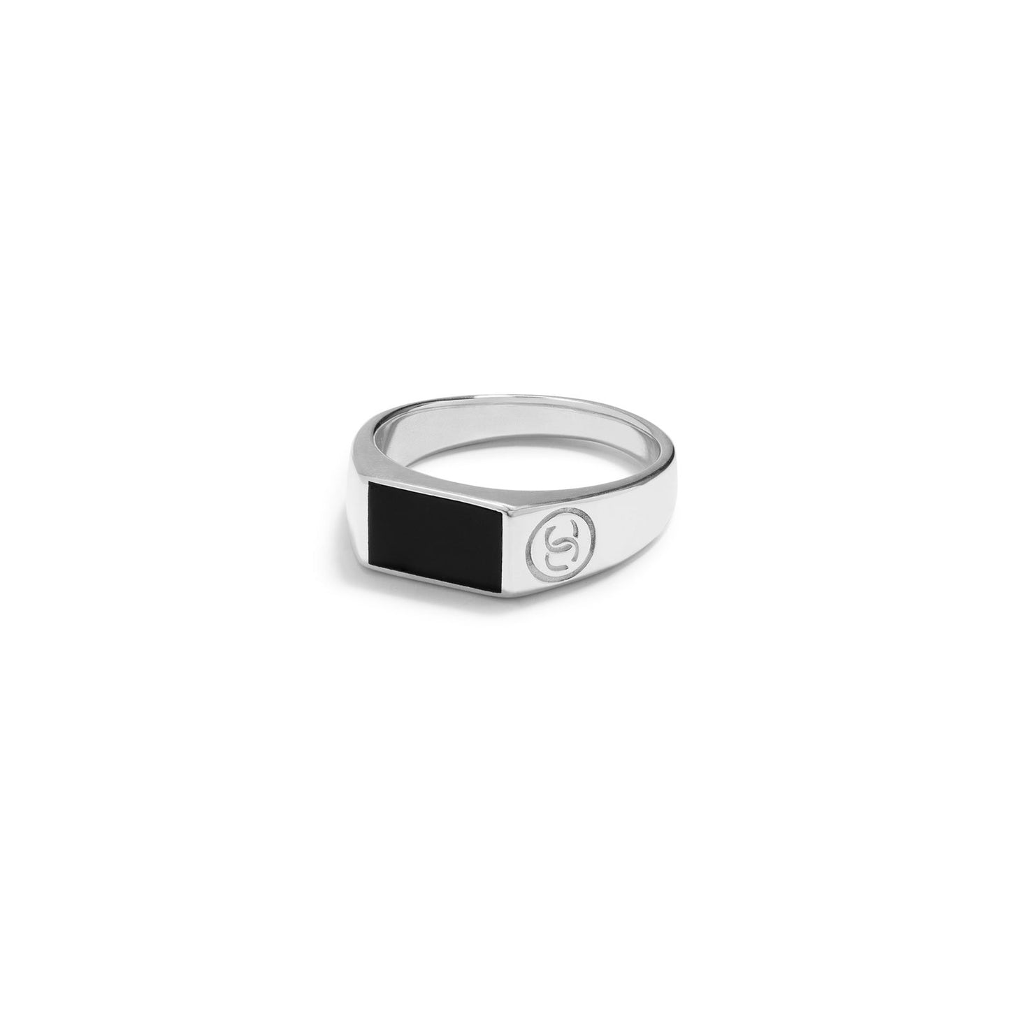 Classic Onyx Ring (Silver) - www.Shopthatapp.com