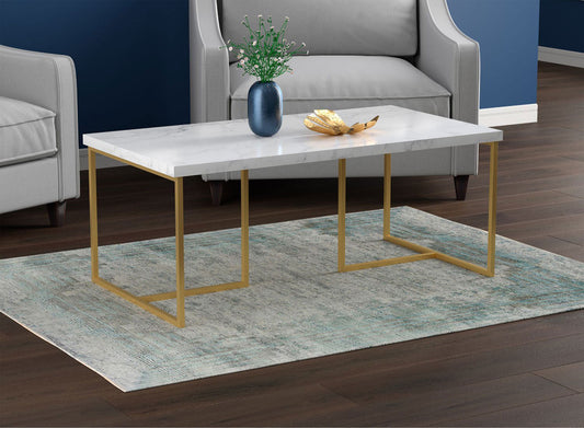 Coffee Table Marble Gold Metal - www.Shopthatapp.com