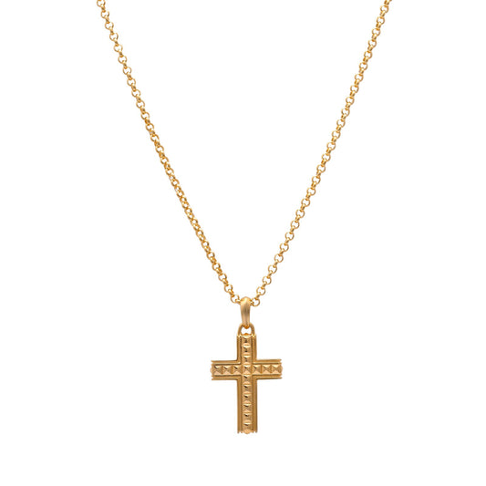 Cross Pendant (Gold) - www.Shopthatapp.com