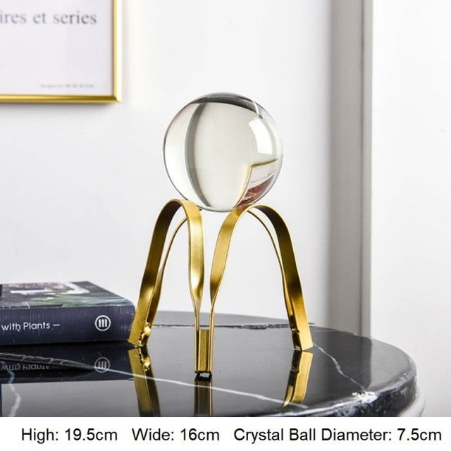 Crystal Ball Golden Ornament - www.Shopthatapp.com