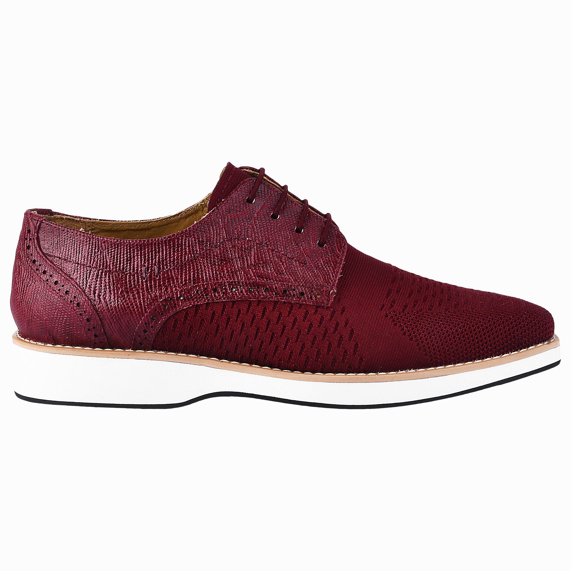 Gutta Lizard Print Leather Textile Casual Sneakers - www.Shopthatapp.com