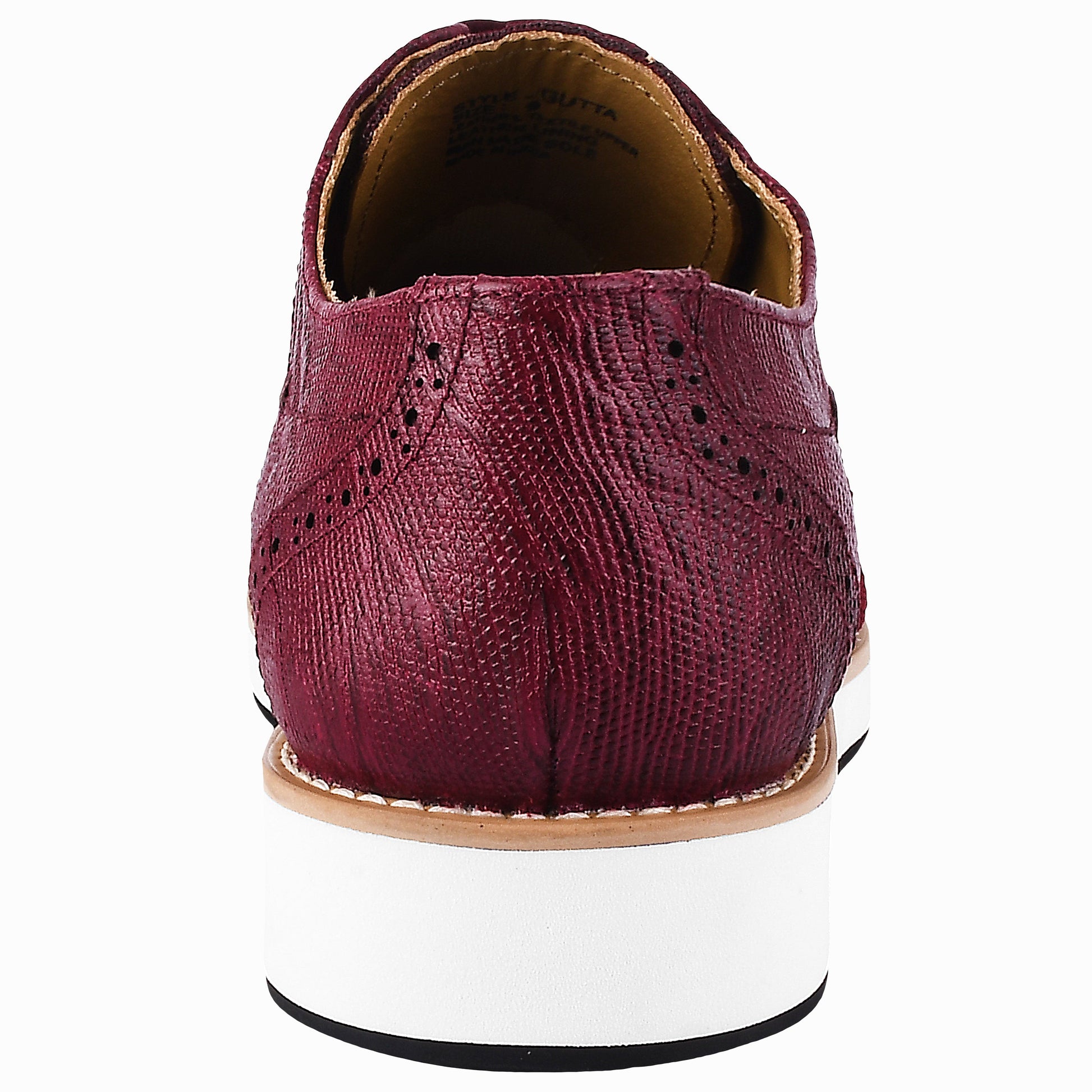 Gutta Lizard Print Leather Textile Casual Sneakers - www.Shopthatapp.com