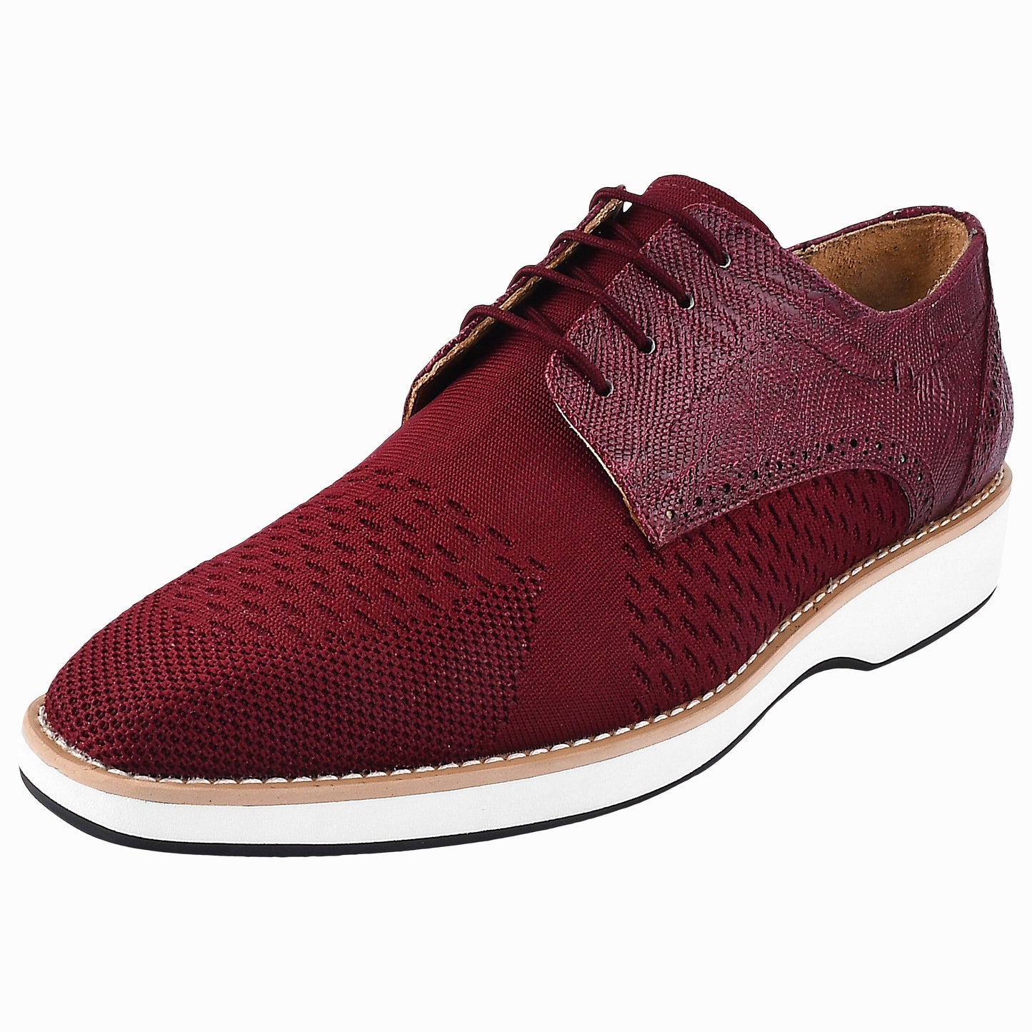 Gutta Lizard Print Leather Textile Casual Sneakers - www.Shopthatapp.com