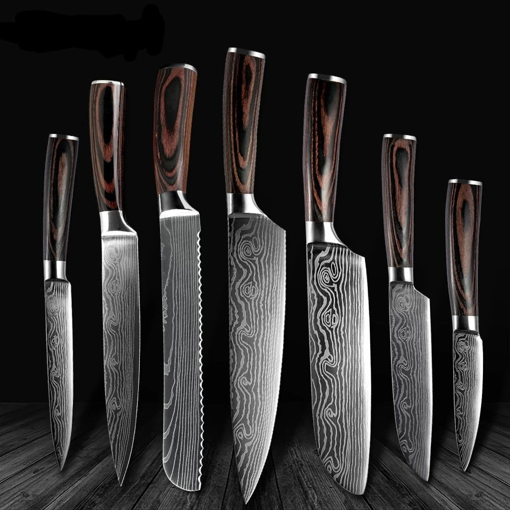 Damascus Steel Knife - www.Shopthatapp.com