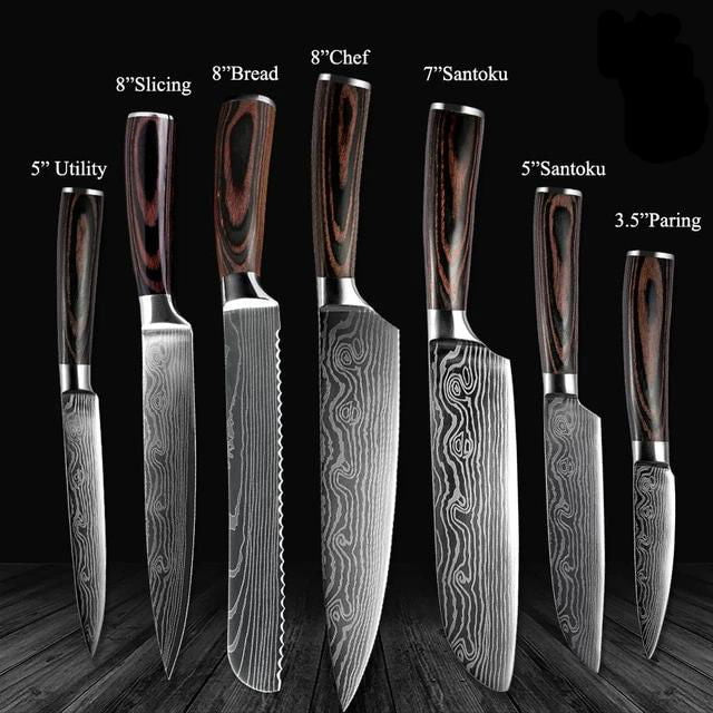 Damascus Steel Knife - www.Shopthatapp.com