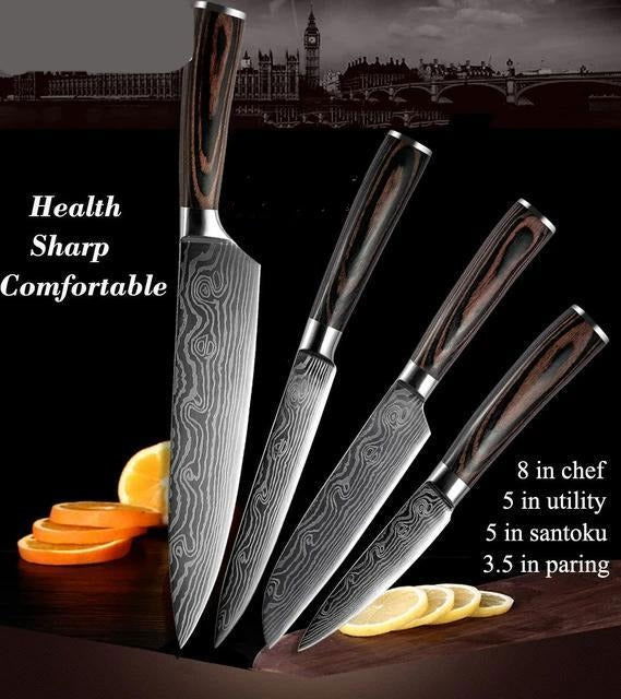 Damascus Steel Knife - www.Shopthatapp.com