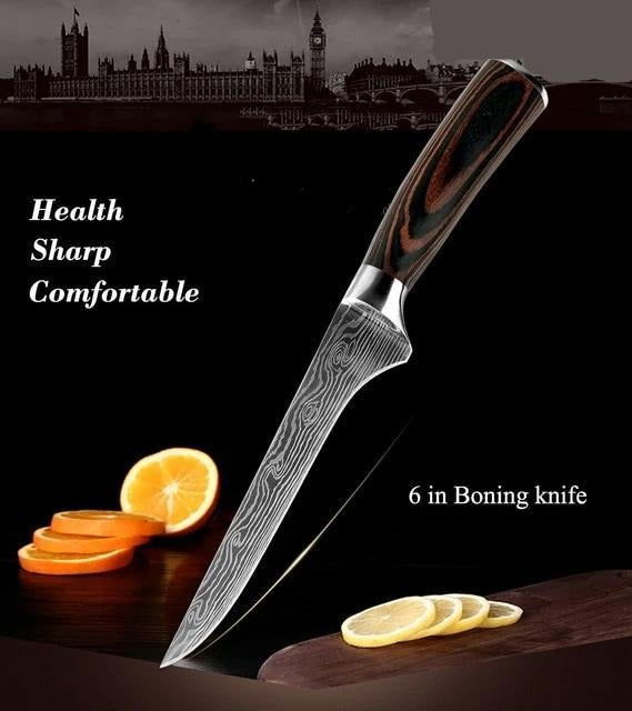 Damascus Steel Knife - www.Shopthatapp.com