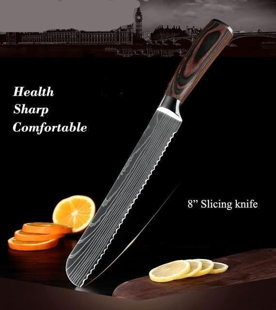 Damascus Steel Knife - www.Shopthatapp.com