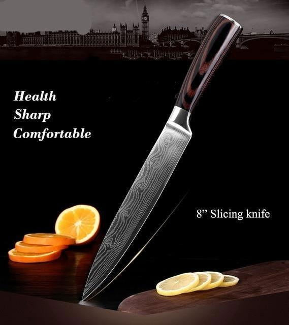 Damascus Steel Knife - www.Shopthatapp.com