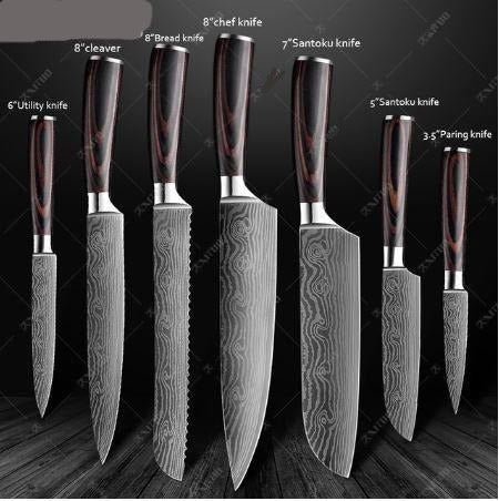 Damascus Steel Knife - www.Shopthatapp.com