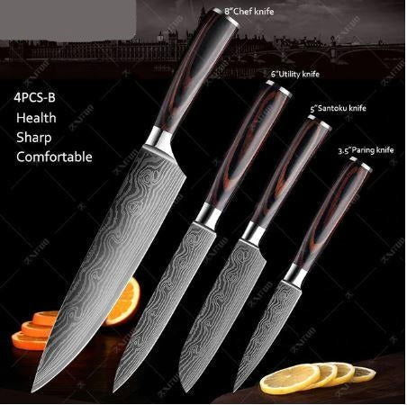 Damascus Steel Knife - www.Shopthatapp.com